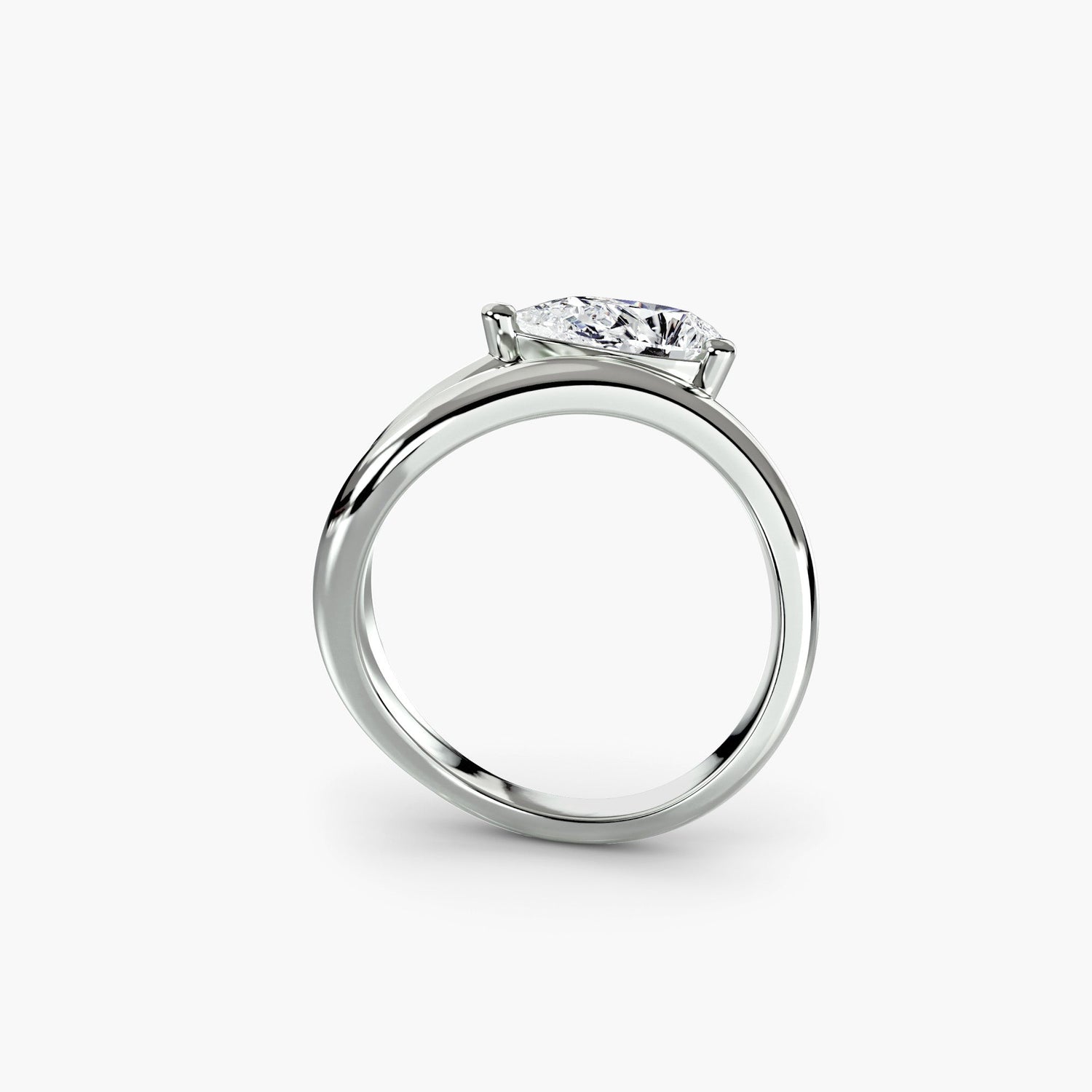 Sofisticato Brillante Setting carati – vista frontale