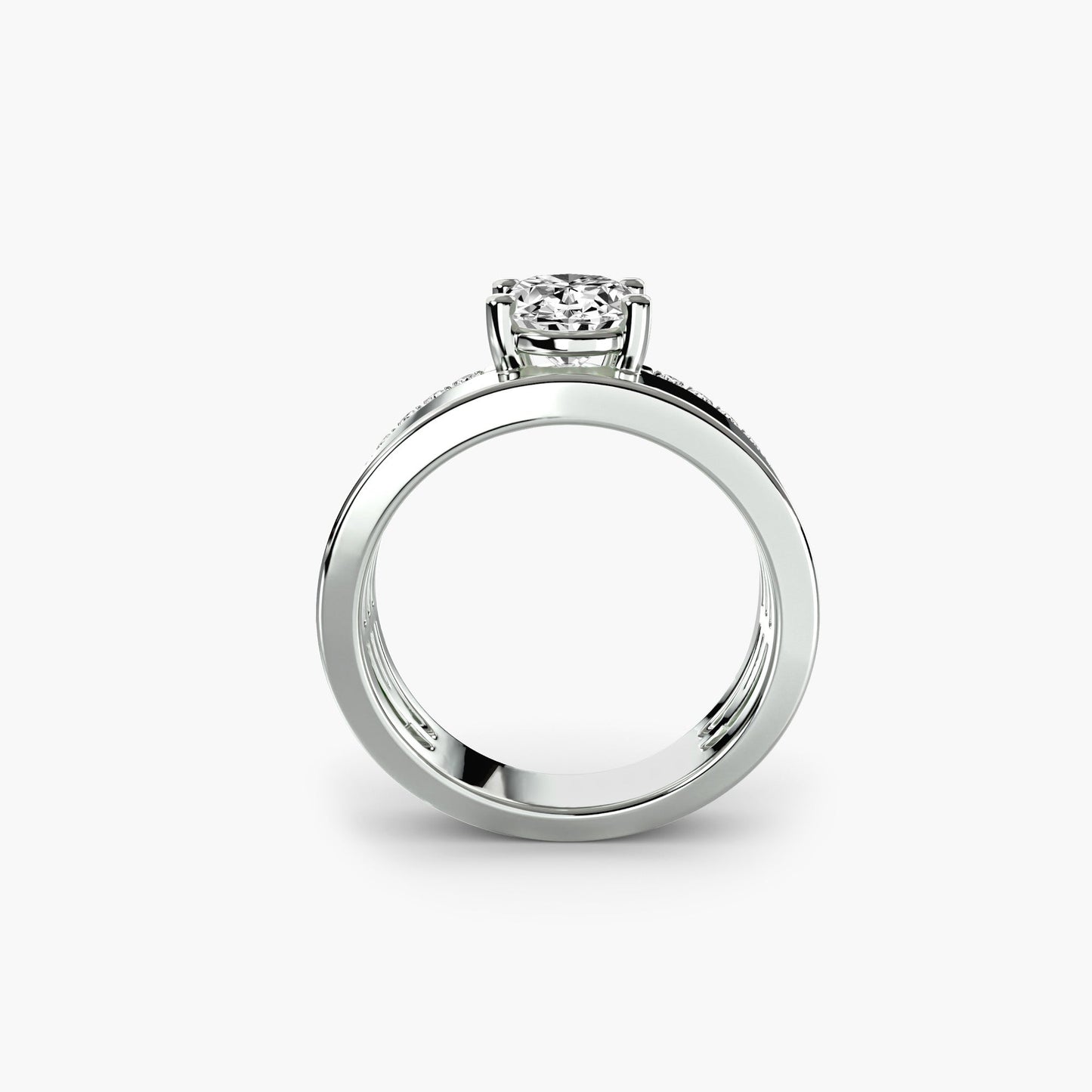 Setting Gold con Diamante Fine – vista frontale