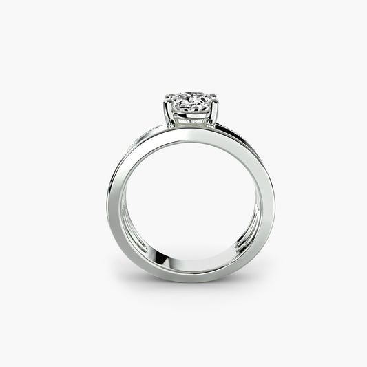 Setting Gold con Diamante Fine – vista frontale