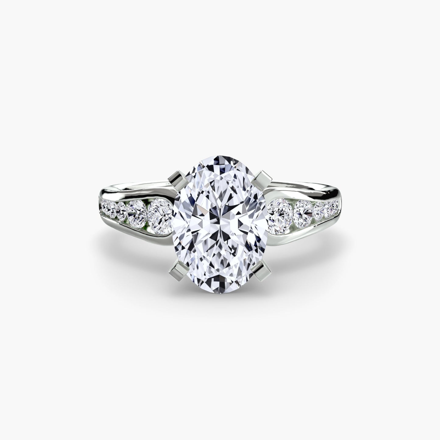 Taglio Brillante Pietra Preziosa anello in Gold – vista profilo