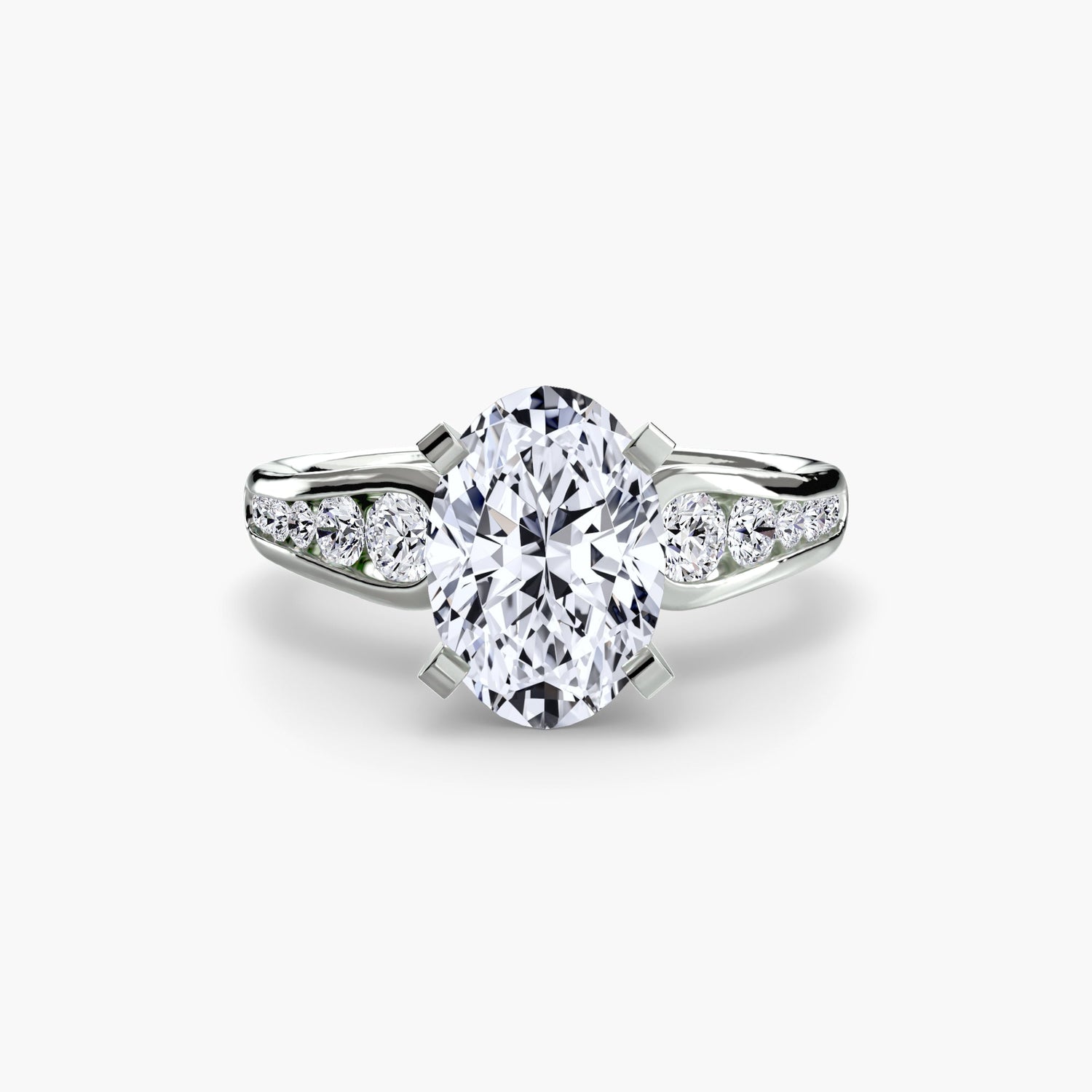 Taglio Brillante Pietra Preziosa anello in Gold – vista profilo