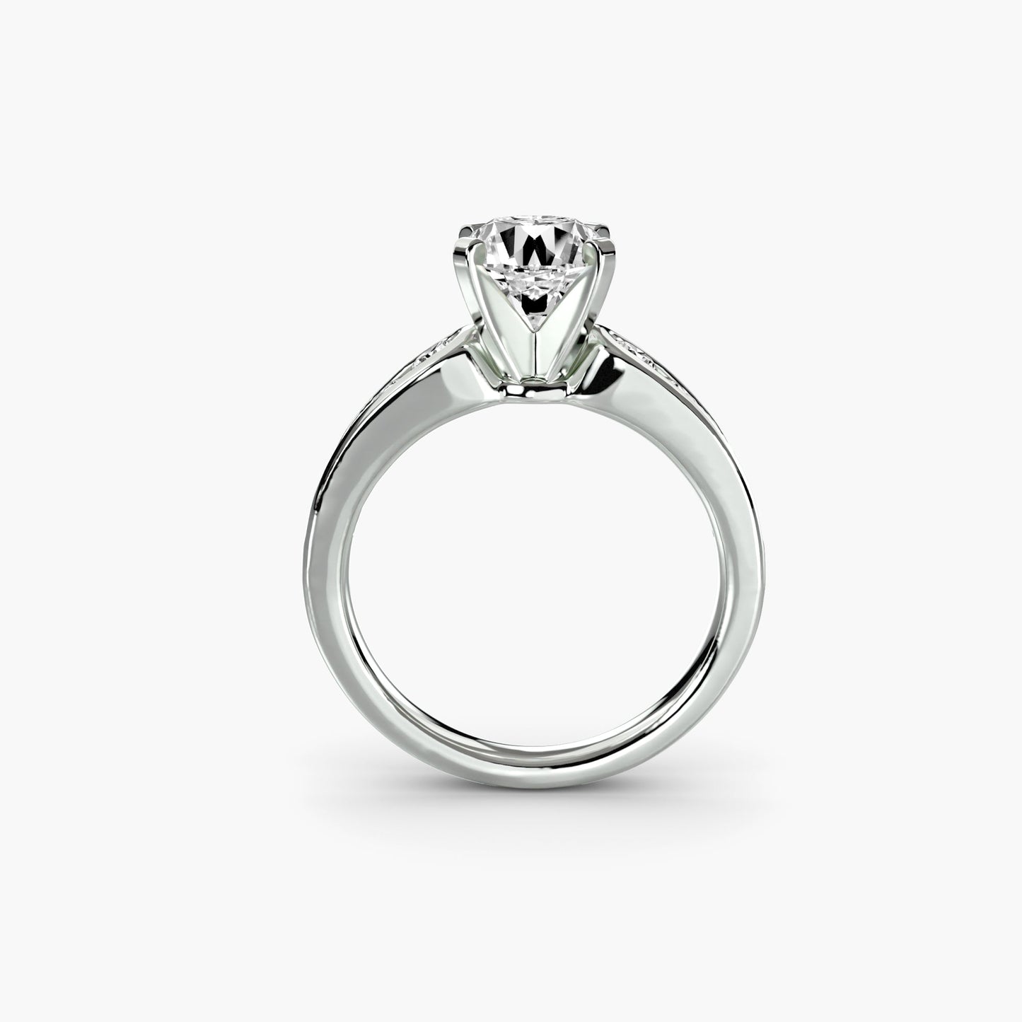 Di lusso Pietra Preziosa Setting carati – vista frontale