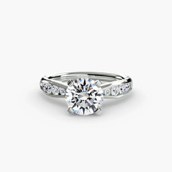 Gemma Pavé Setting – carati in Gold
