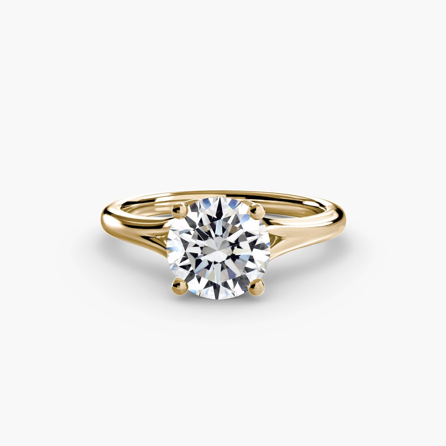 Setting Gold con Brillante – vista dall'alto