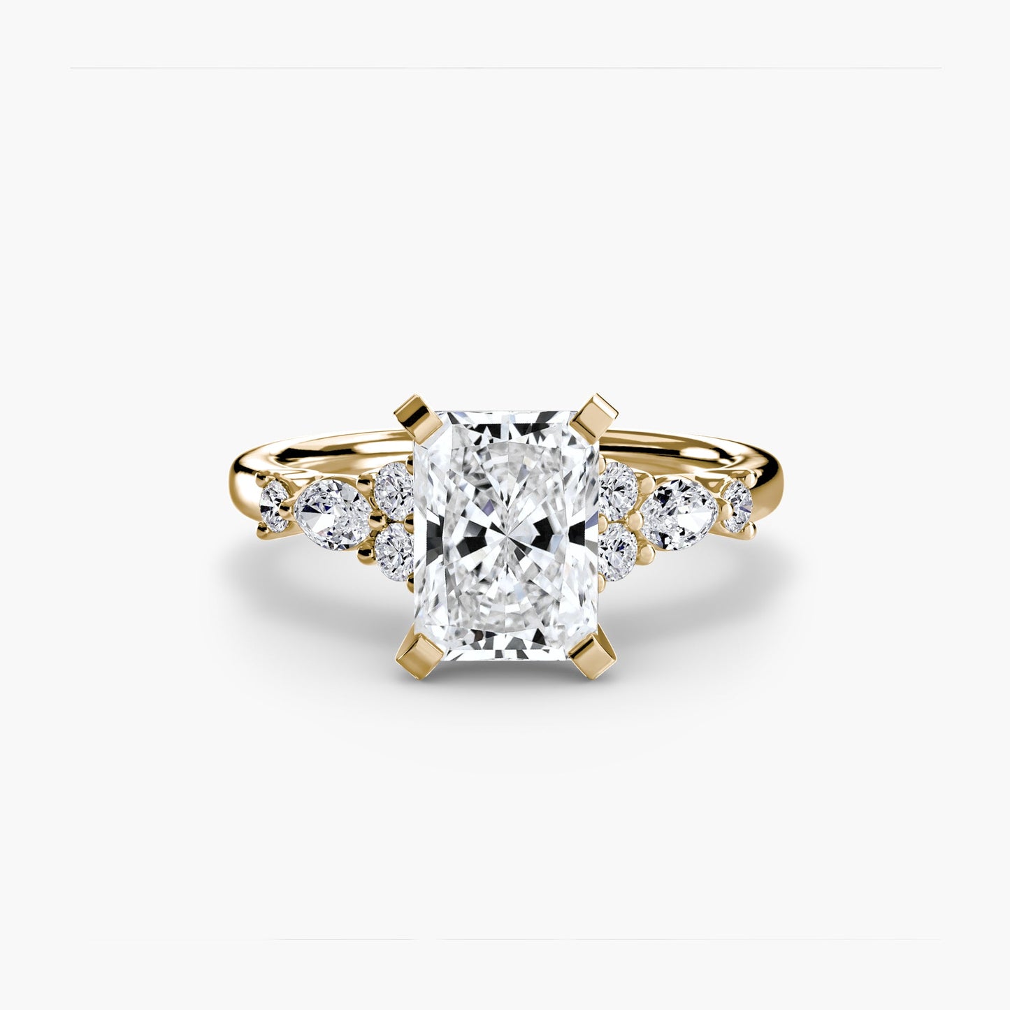 Taglio Brillante Pietra Preziosa anello in Gold – vista alternativa