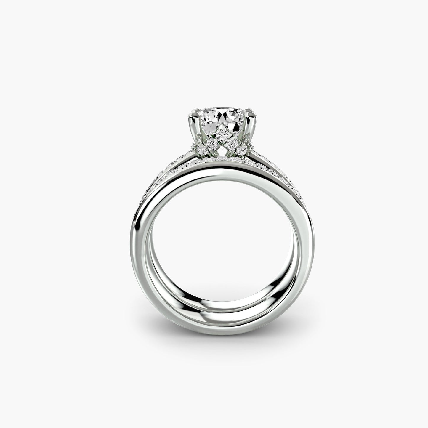 Diamante Fine Setting 1,08-carati Gold – vista frontale