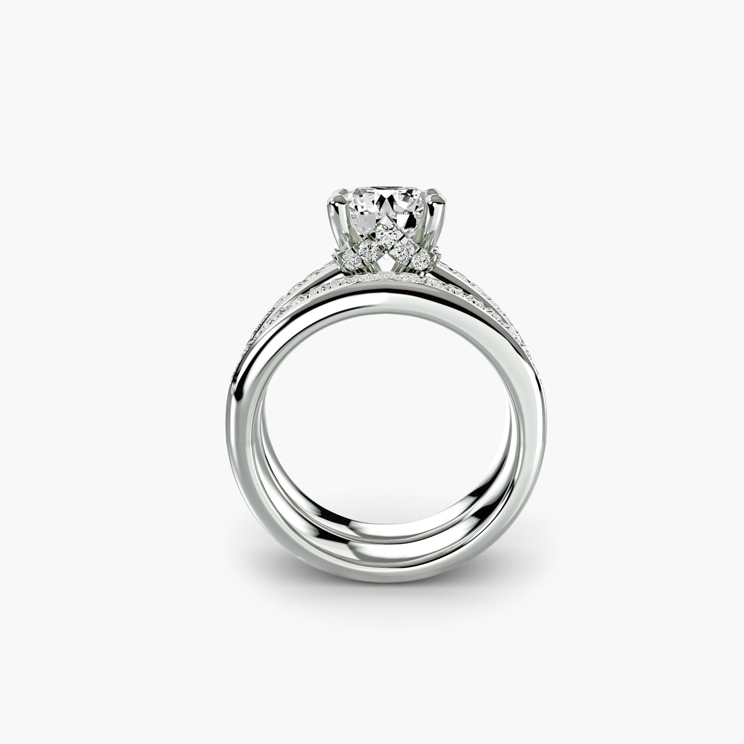 Diamante Fine Setting 1,08-carati Gold – vista frontale