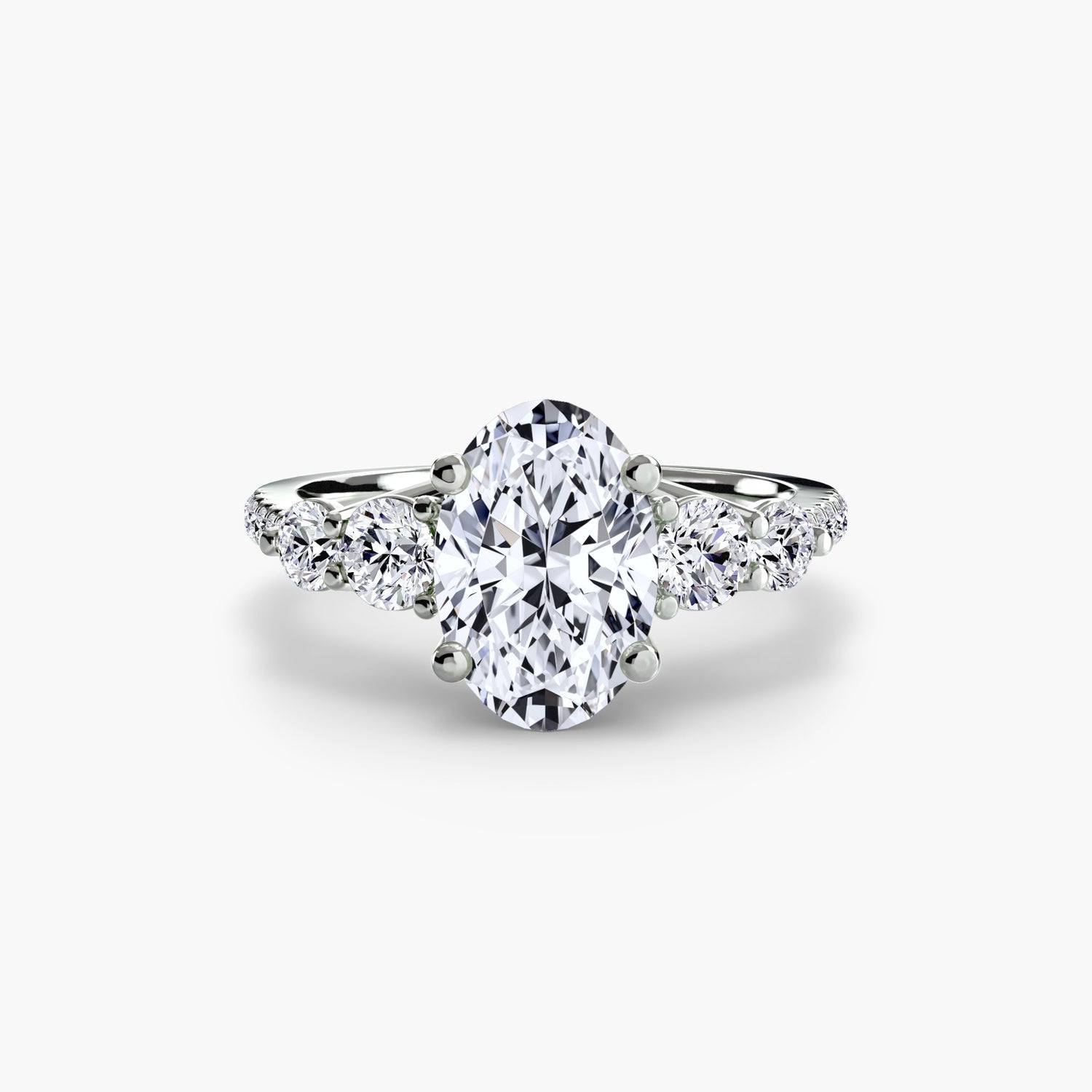 Taglio Rotondo Brillante anello in Gold – vista profilo