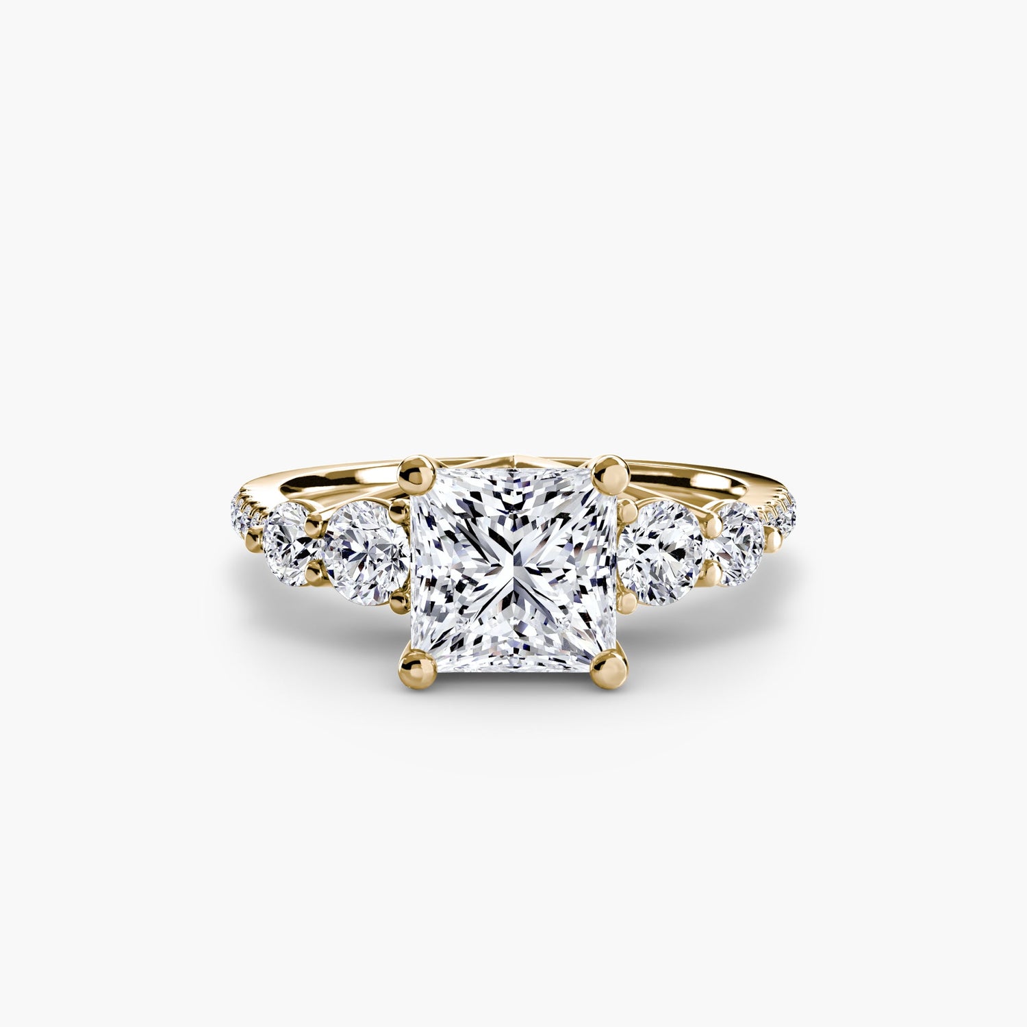 Brillante Taglio Rotondo Setting in Gold – vista laterale