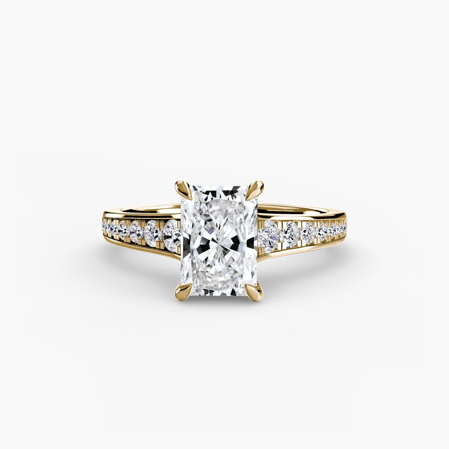Taglio Rotondo Pietra Preziosa anello in Gold – vista alternativa