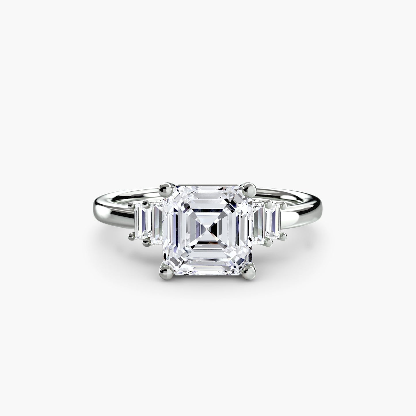 Taglio Brillante Diamante anello in Gold – primo piano