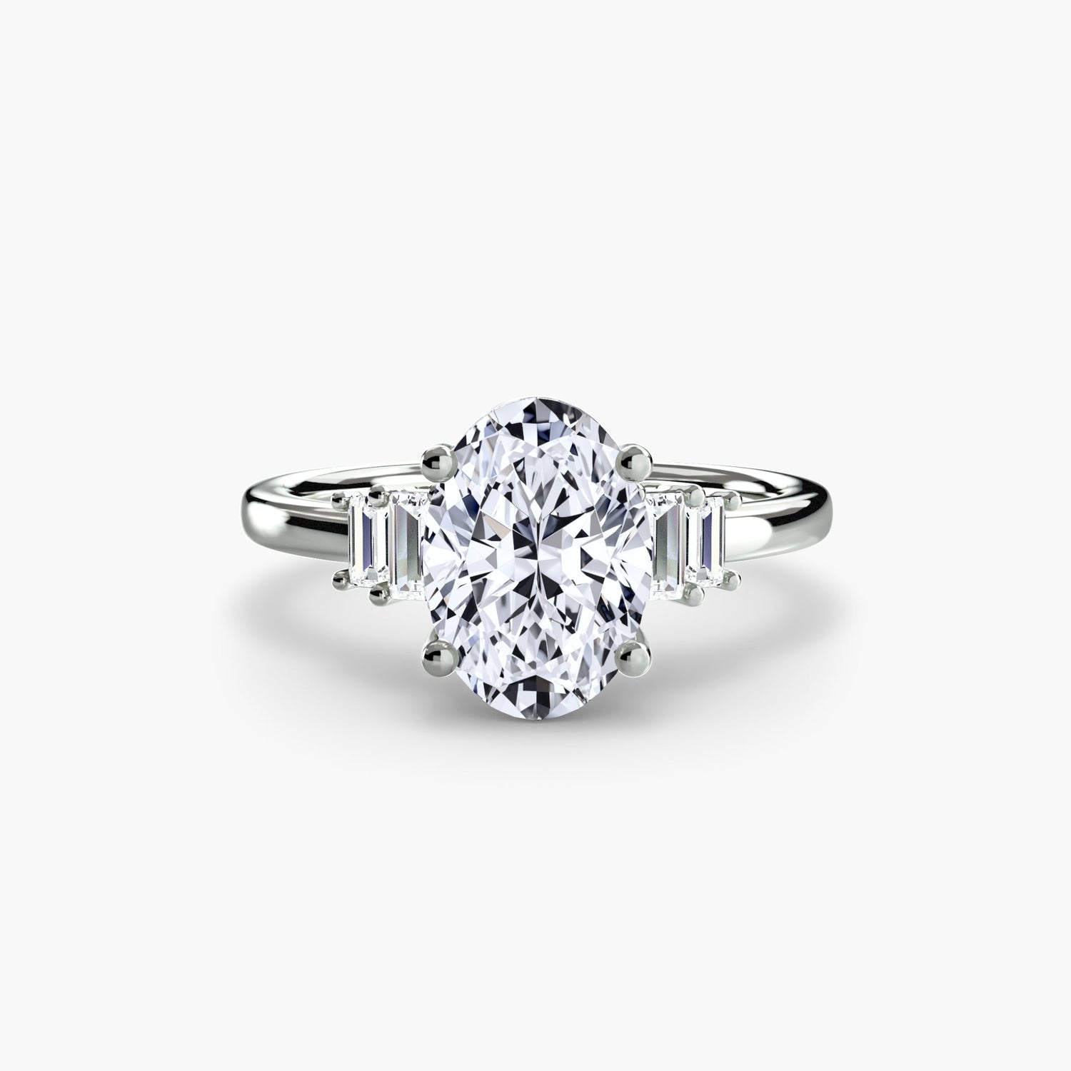 Setting Gold con Diamante – vista profilo