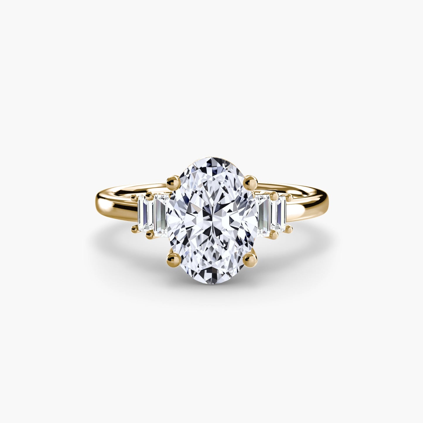 Diamante Setting 0,17-carati Gold – vista profilo
