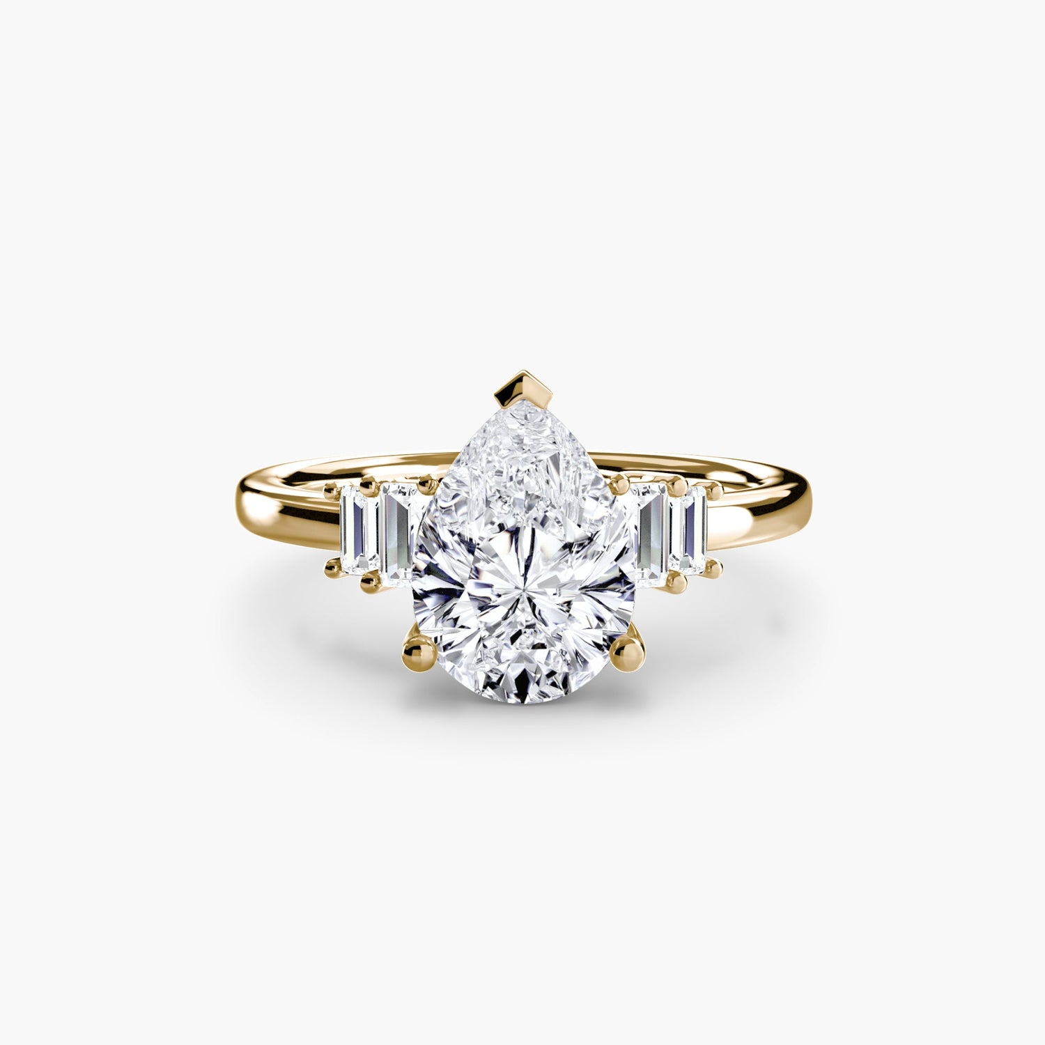 Diamante Setting 0,17 carati Gold – vista dall'alto