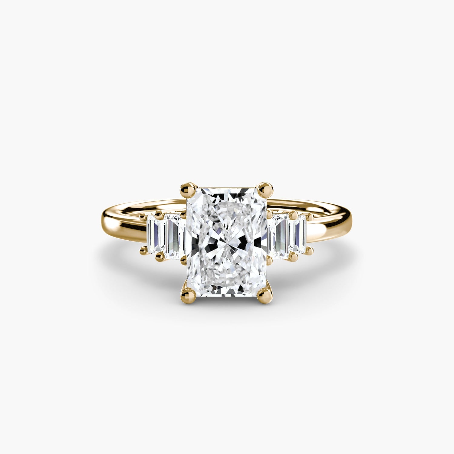 Taglio Brillante Diamante anello in Gold – vista alternativa