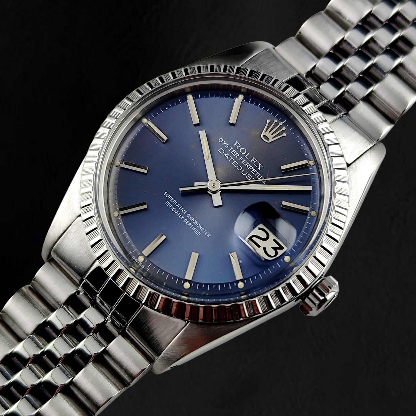 Orologio Rolex Datejust 36mm Anno 1986 Quadrante a Torta con Indici a Bastone in Acciaio Inossidabile