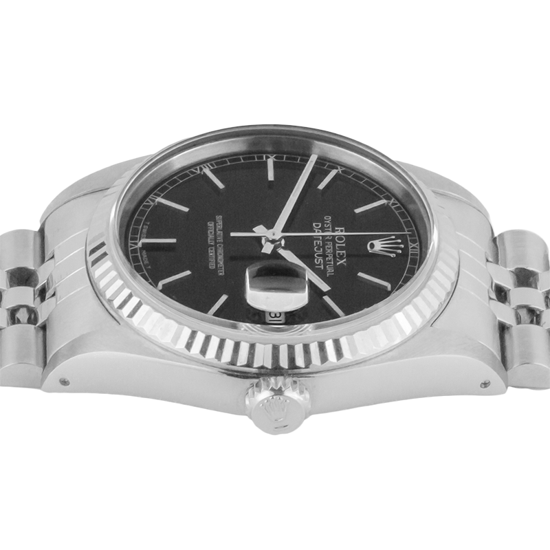 Rolex Stainless Steel con Gemma – vista angolare