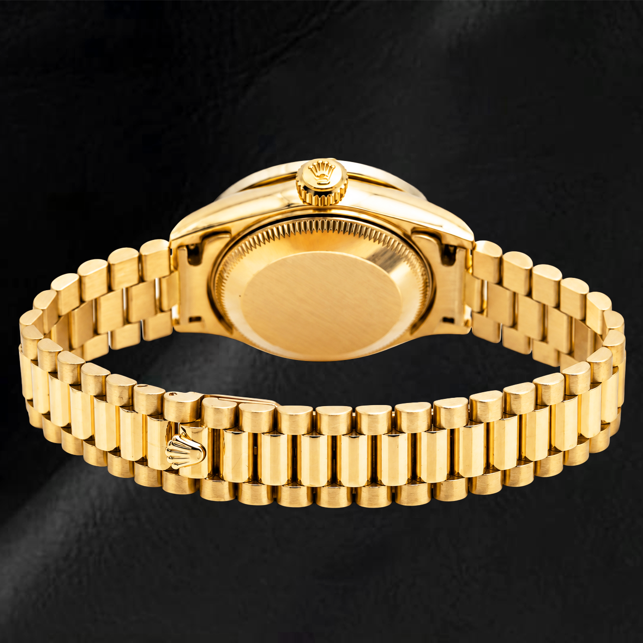 Rolex Datejust 26 mm 69178 in Oro Giallo con Quadrante Nero con Diamanti Originale e Lunetta con Diamanti