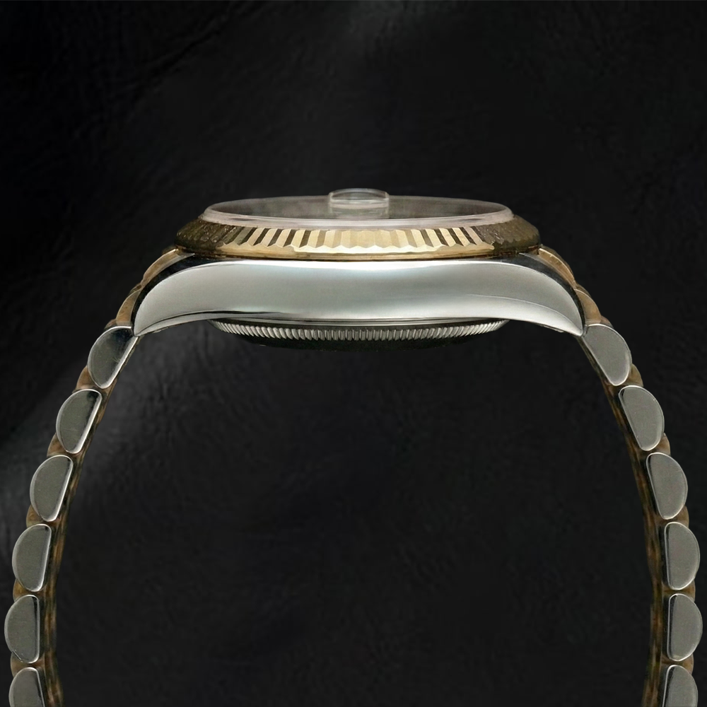 Perla Coltivata Rolex 0,20 carati Two Tone – vista profilo