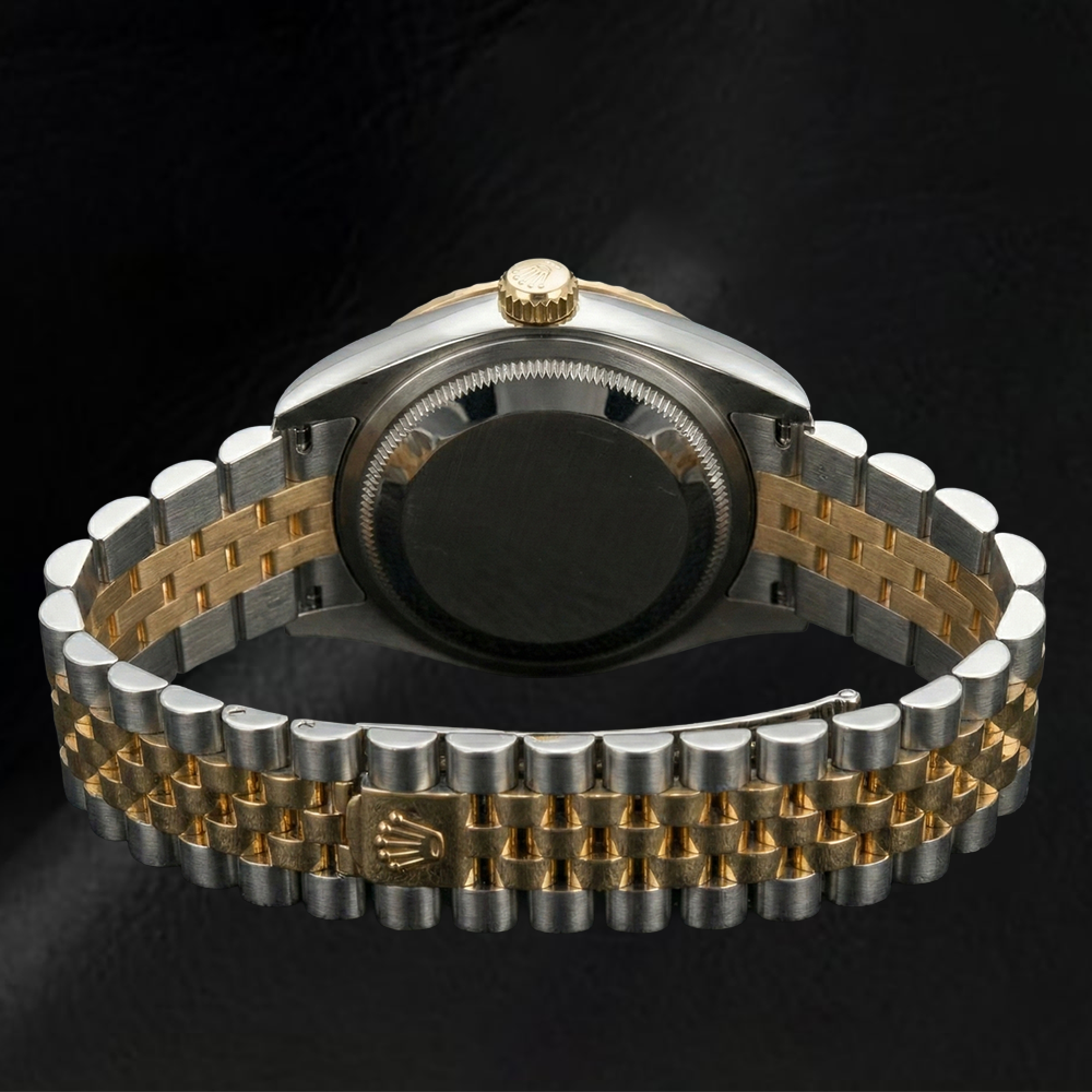 Perla Coltivata Rolex in Two Tone – vista posteriore