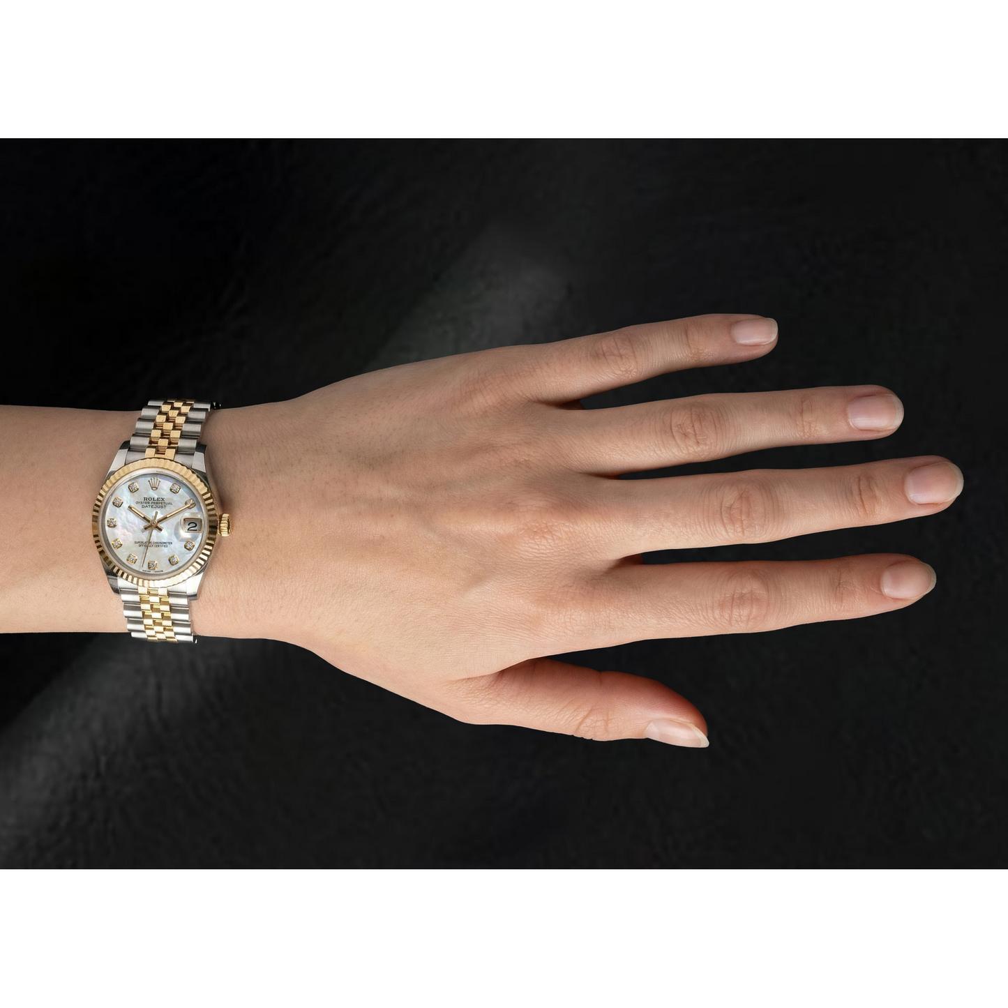 Rolex Two Tone con Perla Coltivata – vista dettaglio