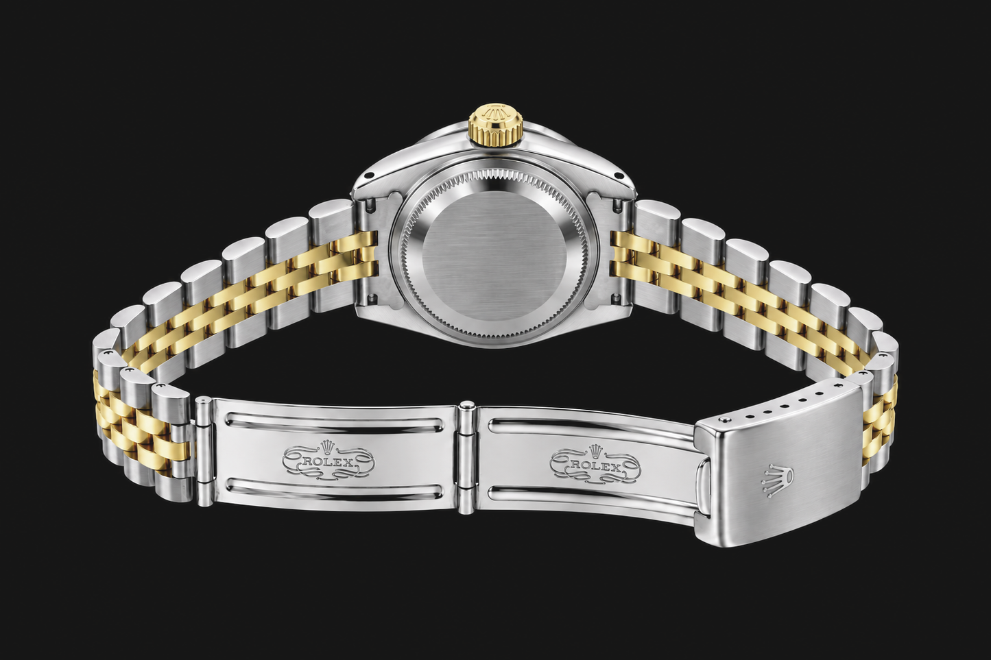 Rolex Datejust 6917 Orologio da Donna 26 mm Bicolore Quadrante con Diamanti in Madreperla Bianca