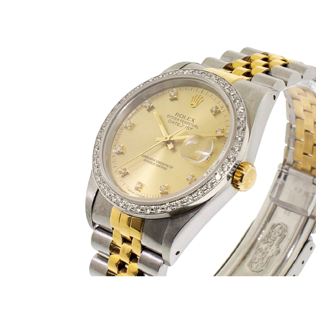 Diamante Fine Rolex in Gold – vista frontale