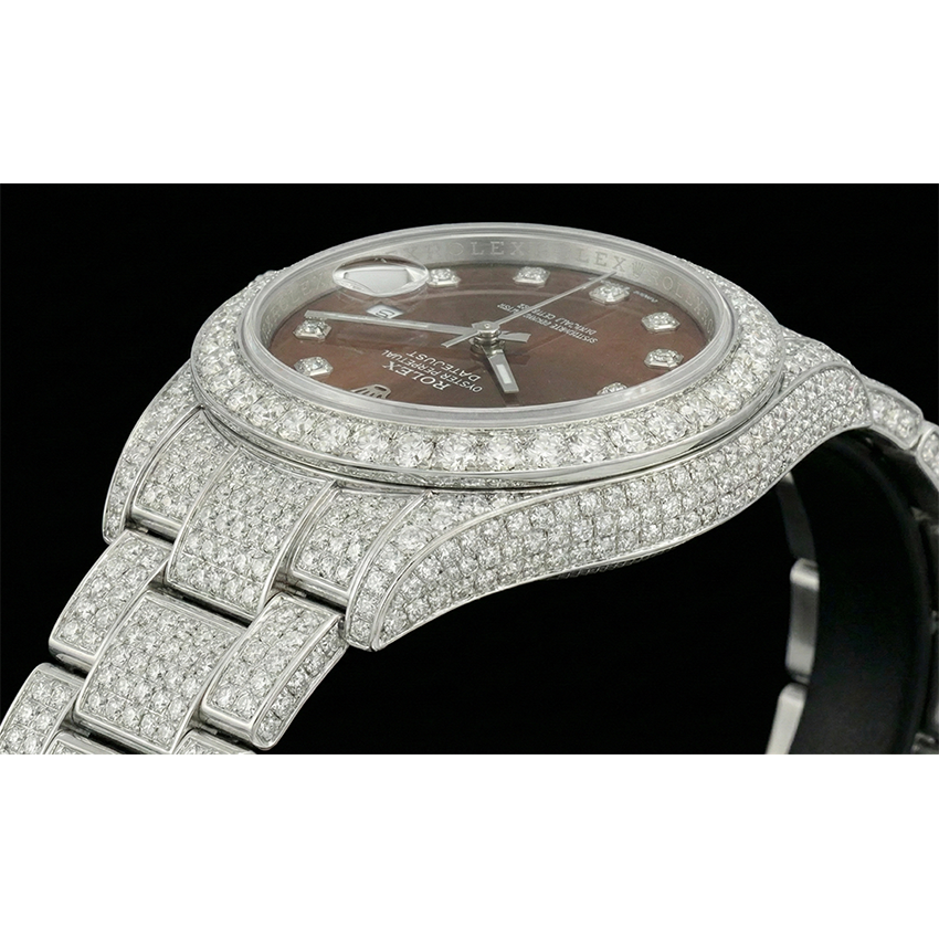 Rolex Stainless Steel con Brillante – vista profilo
