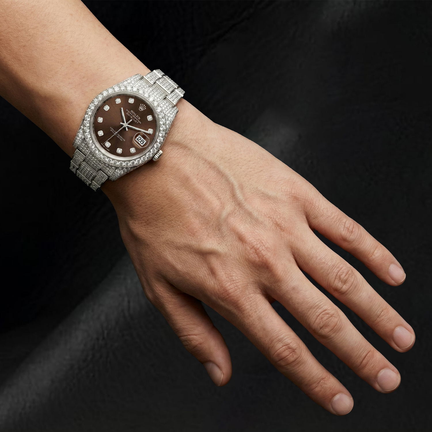 Brillante Rolex 16,75 carati Stainless Steel – primo piano