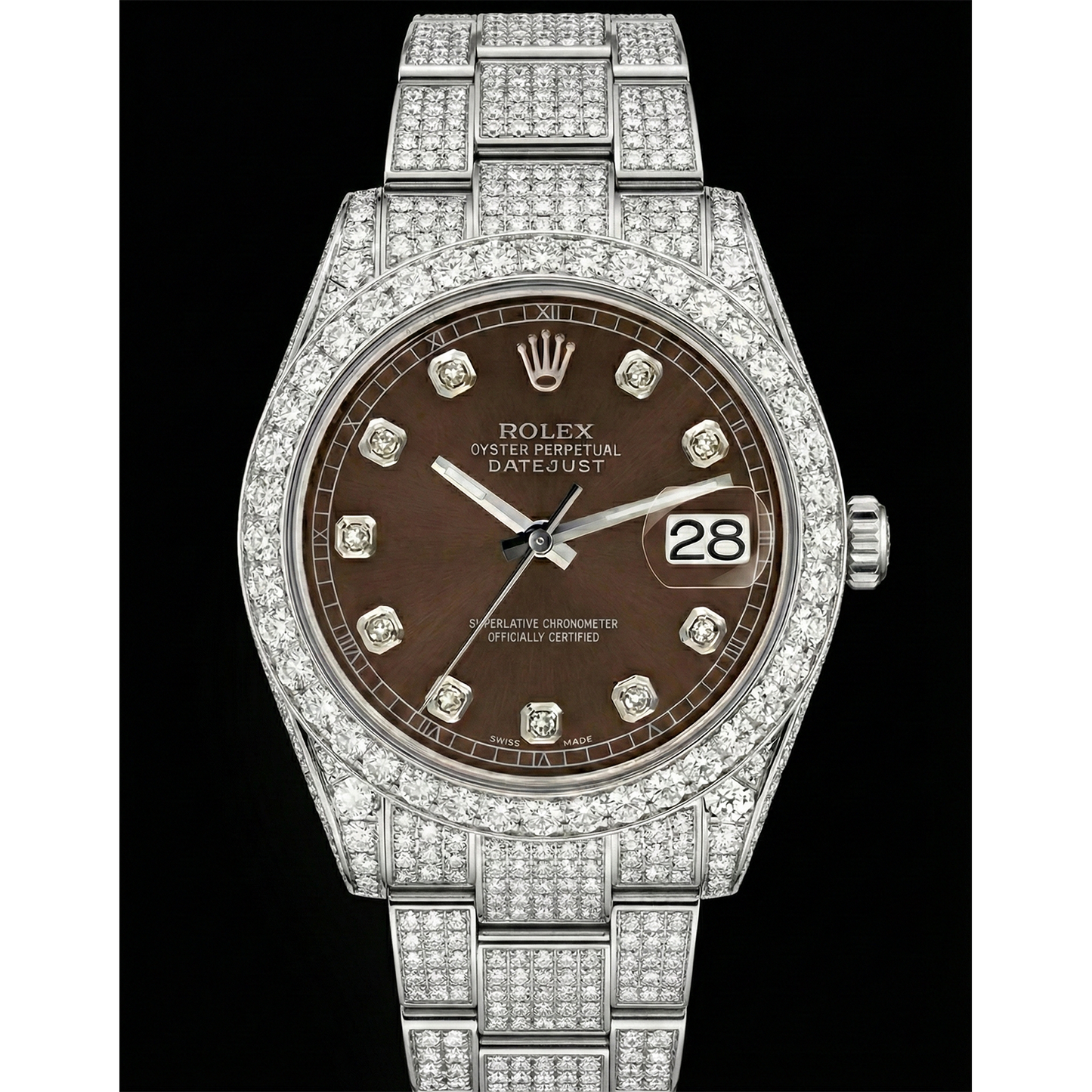 Rolex Stainless Steel con Diamante – vista principale