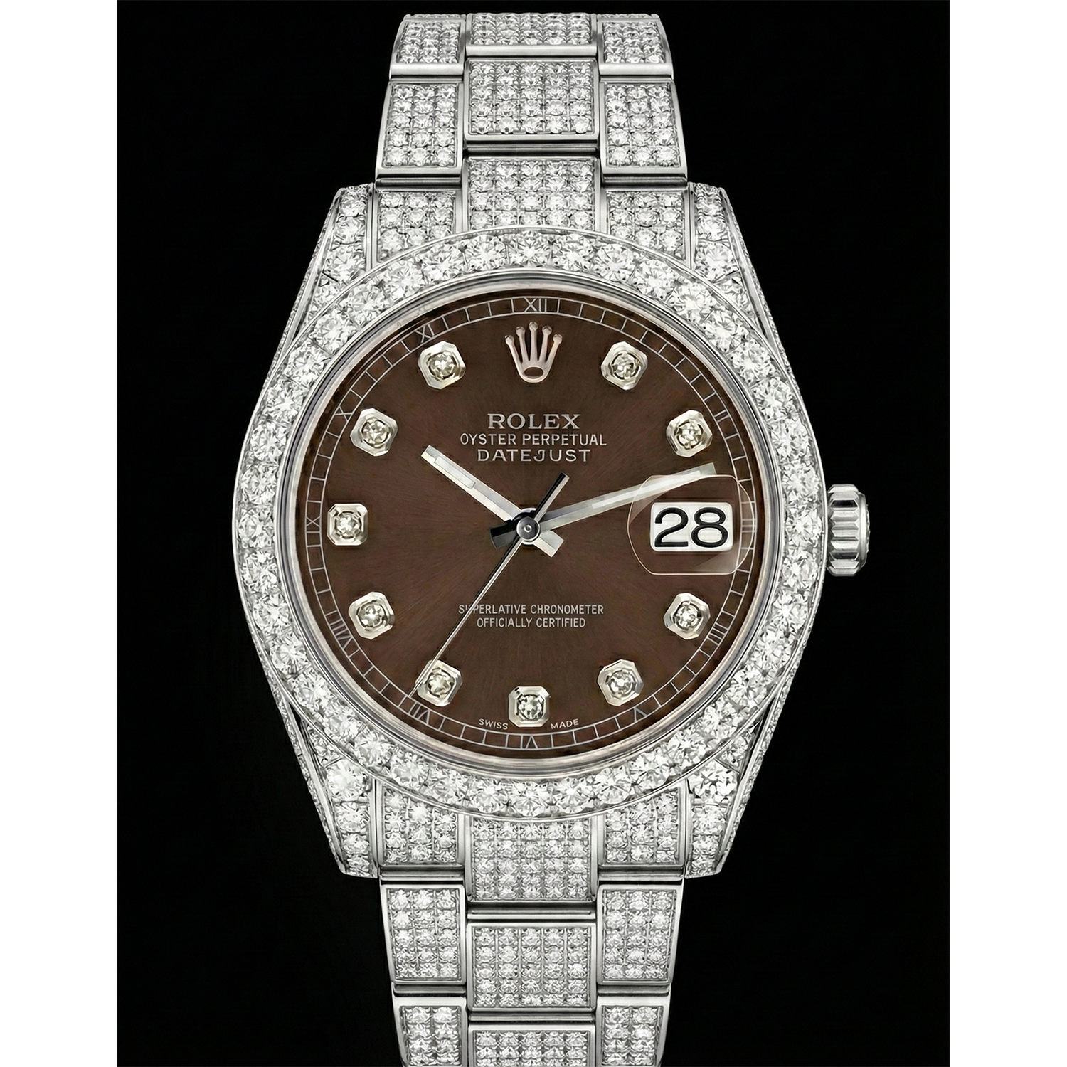 Rolex Stainless Steel con Diamante – vista principale