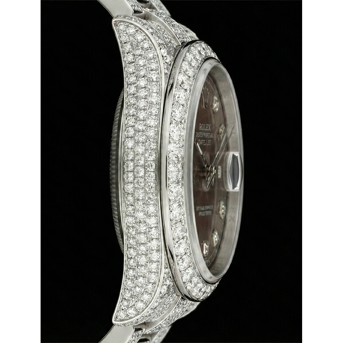 Diamante Rolex 26,5-carati Stainless Steel – vista laterale