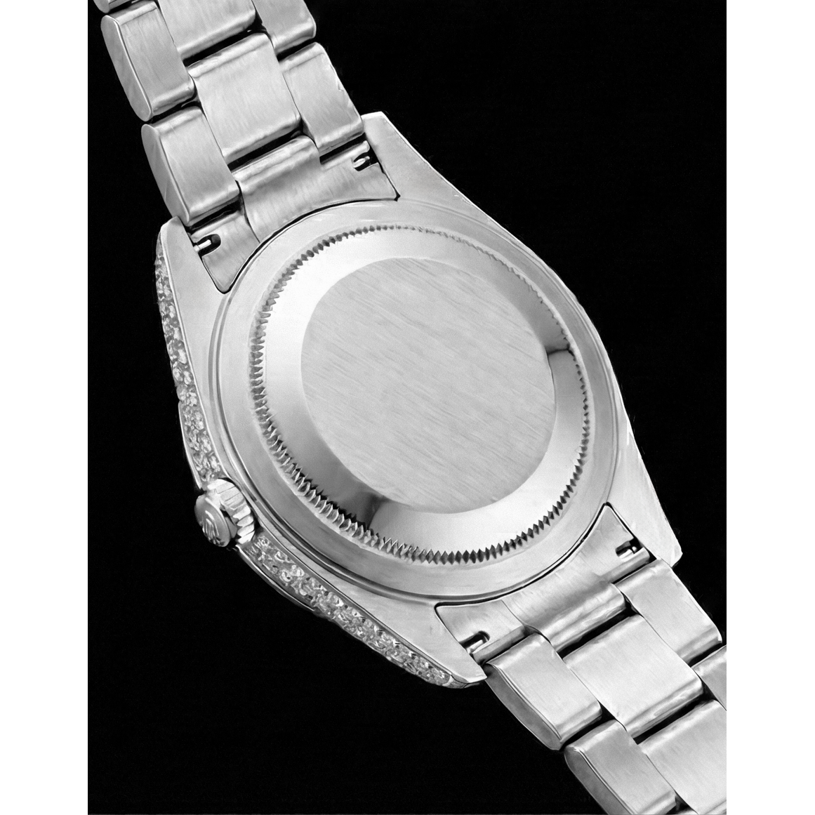 Rolex Stainless Steel con Diamante – vista dall'alto