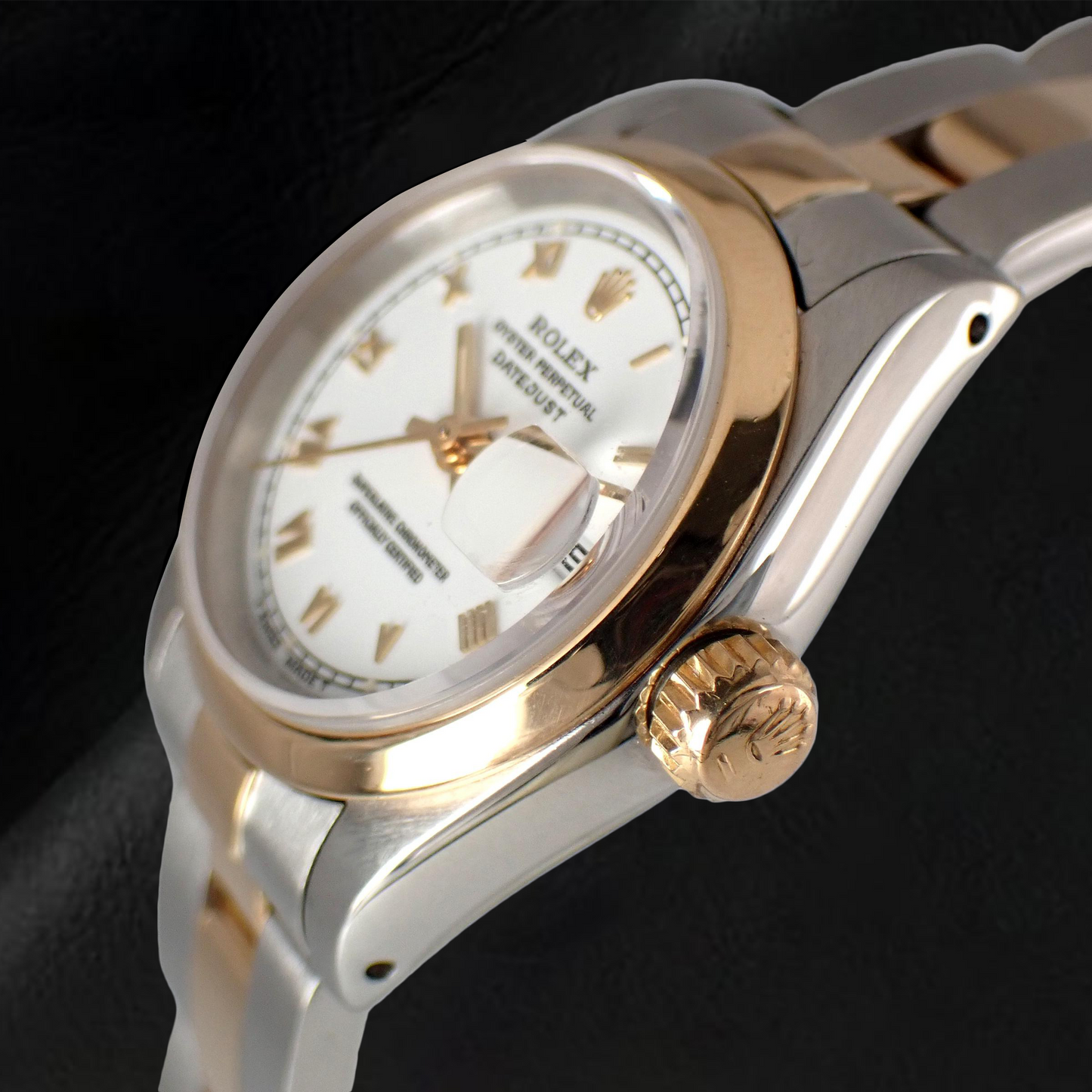 Gemma Rolex -carati Two Tone – vista laterale