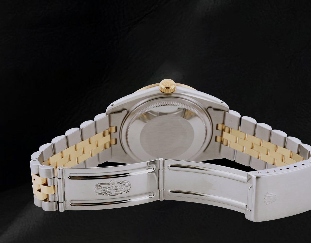 Rolex Datejust 16013 36mm Orologio con Lunetta con Diamanti e Quadrante con Diamanti Rosa a Onde con Numeri Arabi