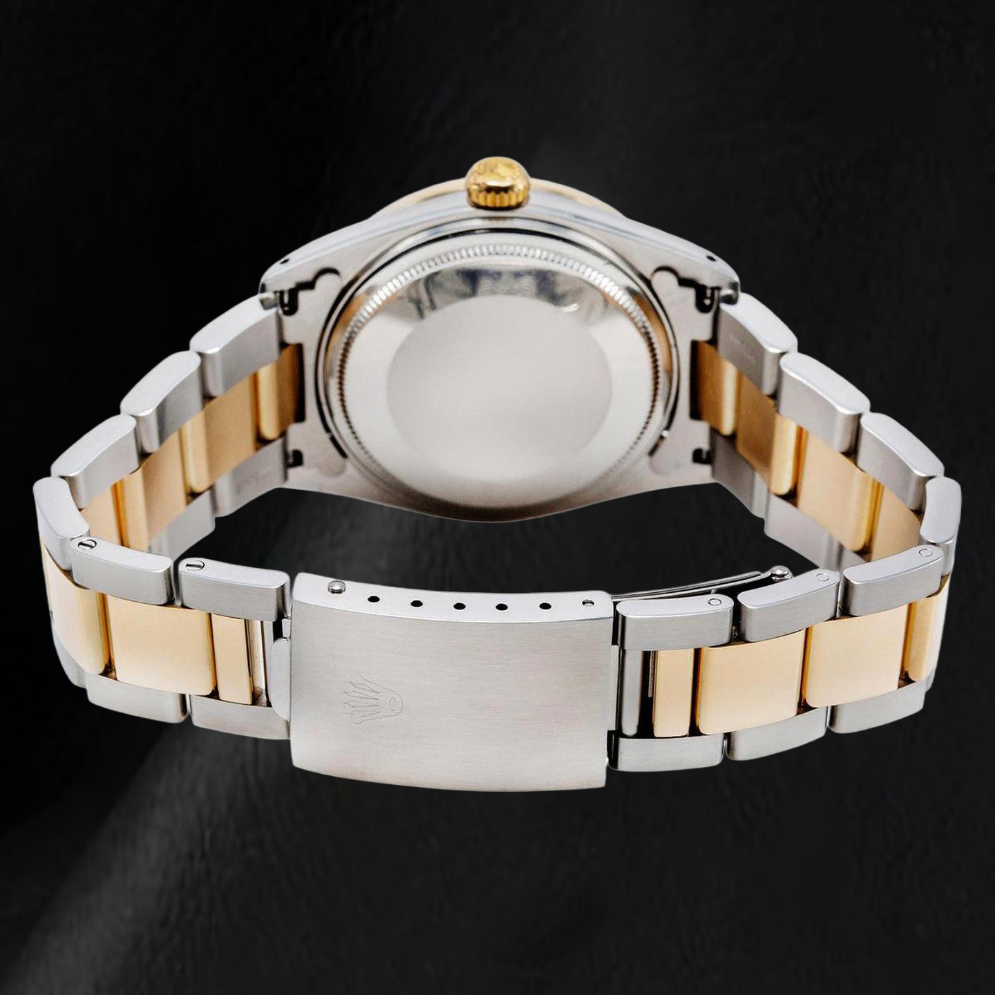 Rolex 1601 Datejust 36 mm Orologio Bicolore Quadrante con Diamanti Verde