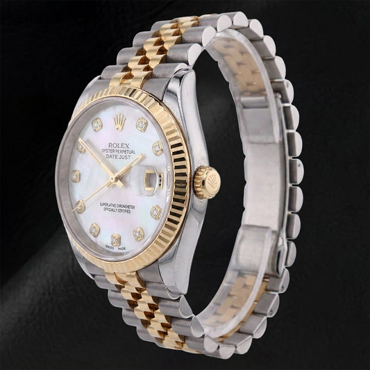 Perla anello in Two Tone – vista frontale