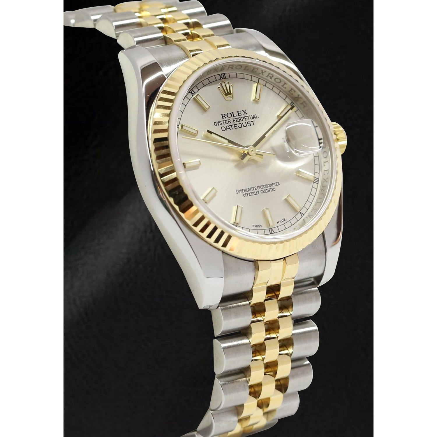 Sofisticato Gemma Rolex carati – vista laterale