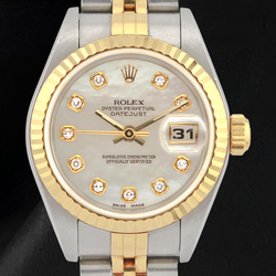 Orologio Rolex 26mm Anno 2002 Quadrante con Diamanti in Madreperla Bianca