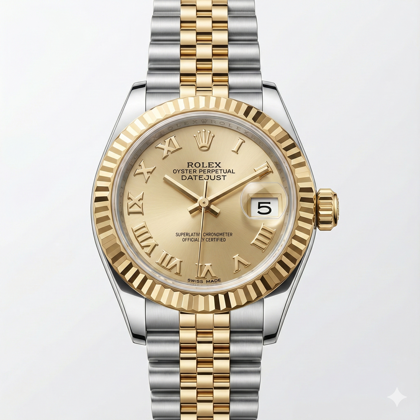 Alto di gamma Pietra Preziosa Rolex carati – vista frontale