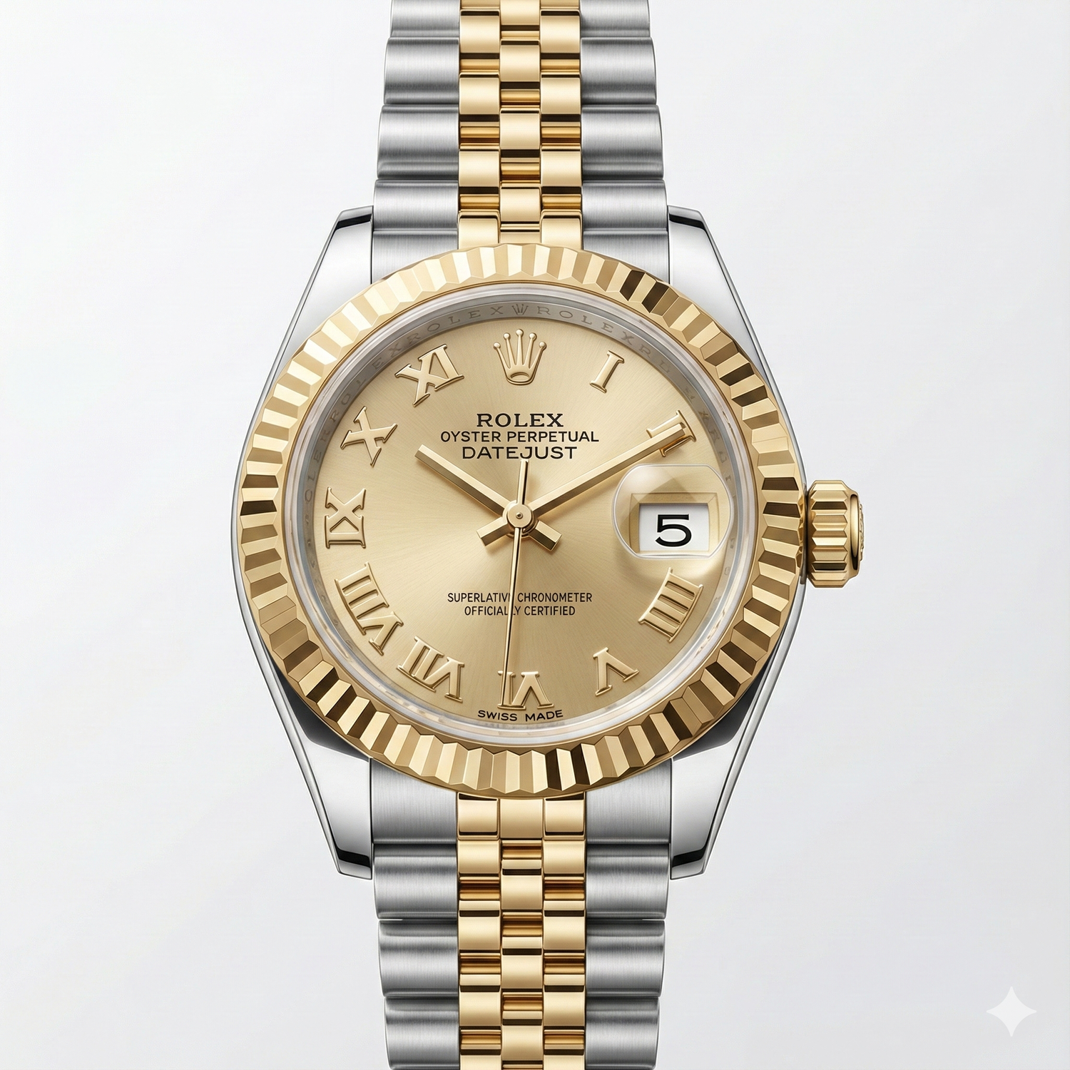 Alto di gamma Pietra Preziosa Rolex carati – vista frontale