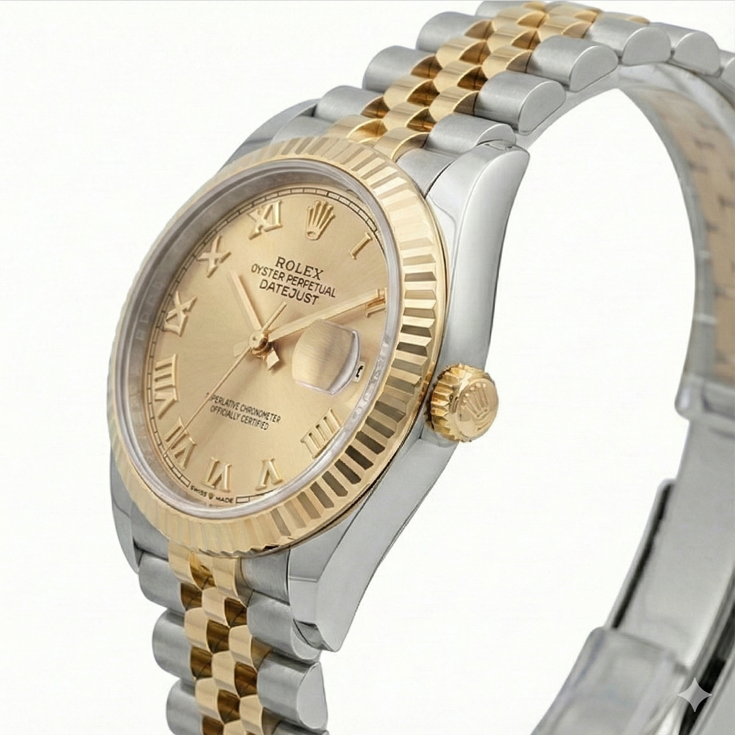 Alto di gamma Rolex carati – vista dall'alto
