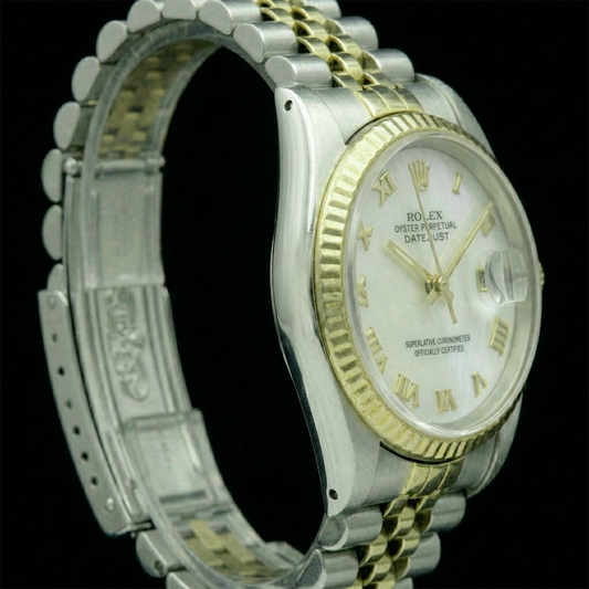 Perla Rolex in Two Tone – vista frontale