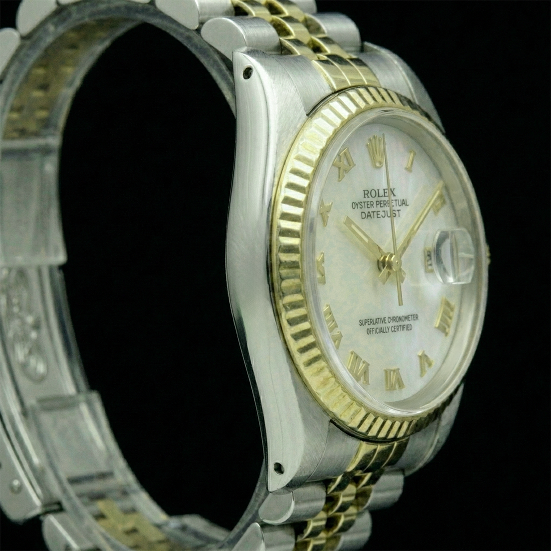 Perla Rolex carati Two Tone – vista profilo