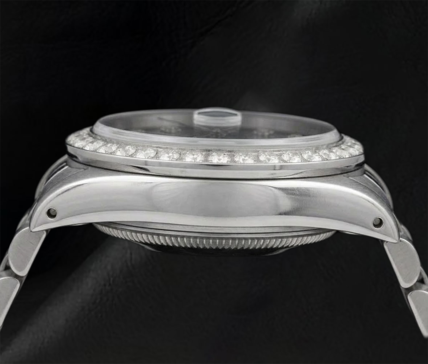 Rolex Datejust 16014 36 mm Orologio in Acciaio Inossidabile con Quadrante con Diamanti a Motivo Blu