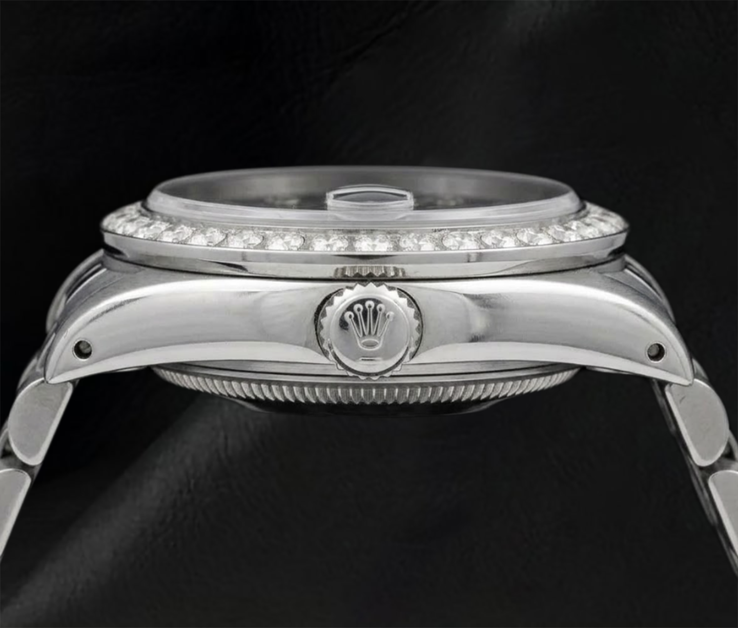 Rolex Datejust 16014 36 mm Orologio in Acciaio Inossidabile con Quadrante con Diamanti a Motivo Blu