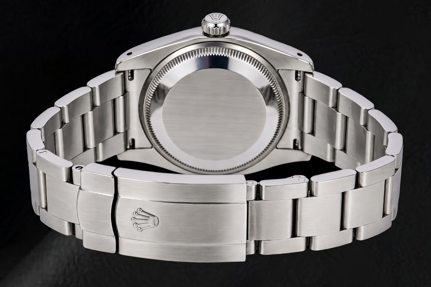 Rolex Air-King 114200 34 mm Orologio in Acciaio Inossidabile con Quadrante Argento e Numeri Arabi