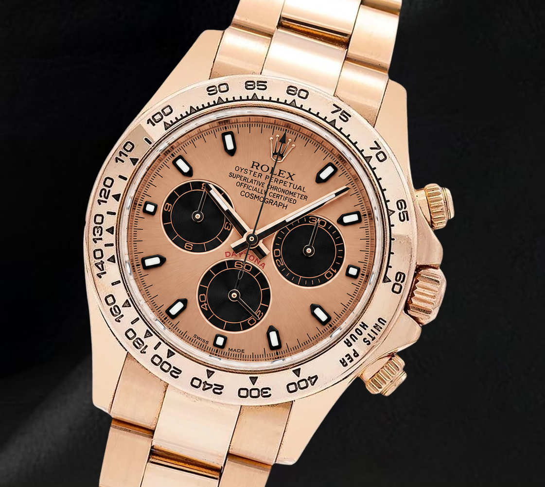 Rolex Cosmograph Daytona 116505 40 mm Orologio in Oro Rosa con Quadrante Champagne