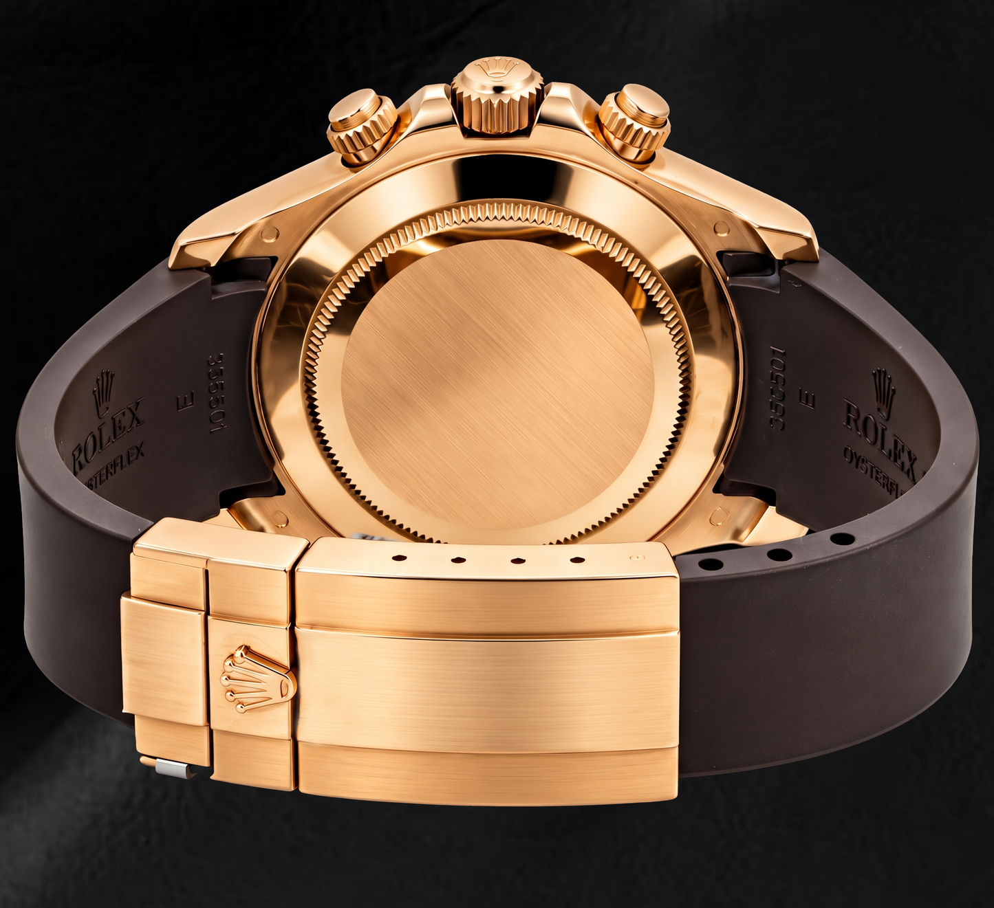 Orologio Rolex Cosmograph Daytona 116515LN 40 mm Quadrante Cioccolato con Numeri Arabi Cinturino in Caucciù Marrone