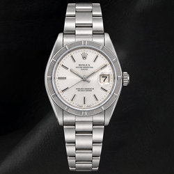 Orologio Rolex Date 1501 34 mm in Acciaio Inossidabile con Quadrante Argento con Indici a Bastone
